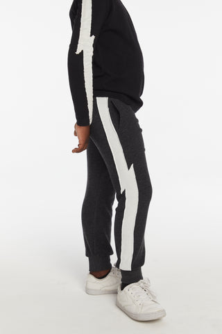 Chaser, Chaser Bolt Licorice Joggers - Basically Bows & Bowties