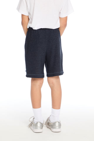 Chaser Navy Blue Contrast Strappings Shorts