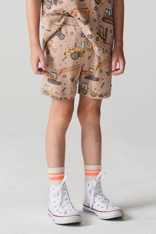 Chaser Construction Days shorts in checkered pattern, casual men's shorts with a relaxed fit and durable fabric.