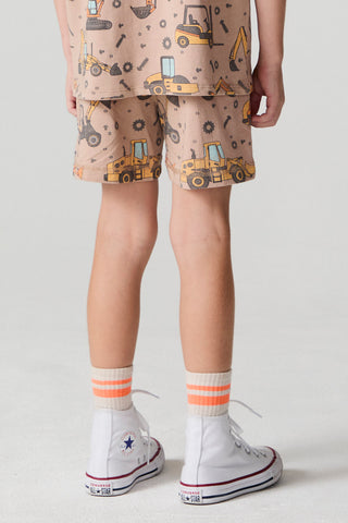 Chaser Construction Days Shorts in checkered pattern, casual denim style shorts with front and back pockets, men's fashion.