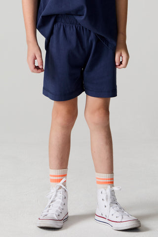 Chaser multi bolt shorts in checkered pattern with embroidered detail, casual fit, and front pockets.