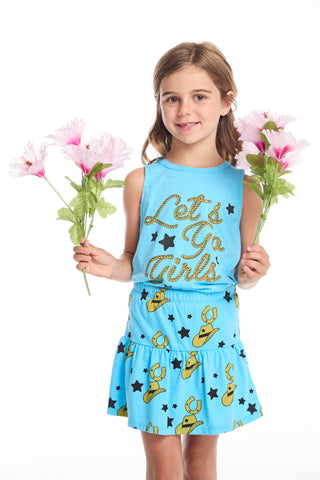 Chaser Let’s Go Girls Shirttail Muscle Tee