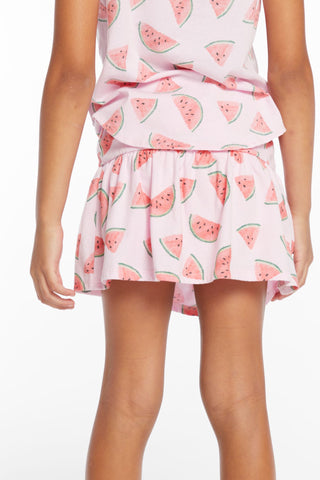 Chaser Peplum Watermelon Heaven Girls Skort