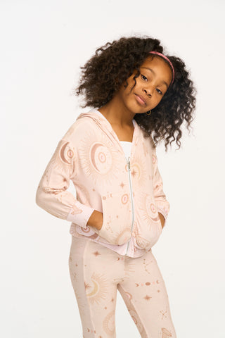 Chaser Mystical Sky Cozy Knit Zip Up Hoodie, Chaser, cf-size-12, cf-size-4, cf-size-5, cf-size-7, cf-size-8, cf-type-hoodie, cf-vendor-chaser, Chaser, Chaser Kids, Chaser Sweatshirt, Hoodie, 