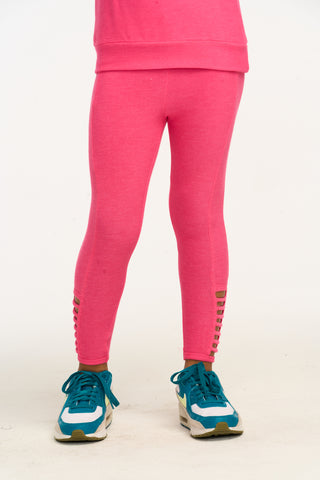 Chaser Side Detail Flamingo Pink Leggings, Chaser, cf-size-2, cf-size-3, cf-size-4, cf-size-7, cf-size-8, cf-type-leggings, cf-vendor-chaser, Chaser, Chaser Cozy Knit, Chaser Kids, Chaser Leg