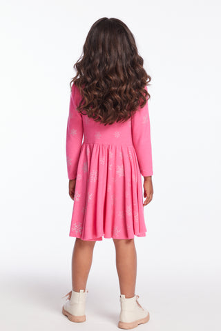 Chaser Glitter Snowflakes Girls Dress