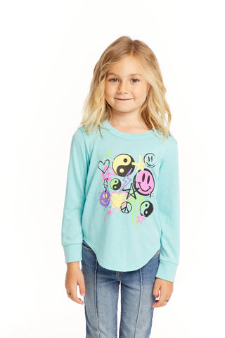 Chaser, Chaser Yin Yang Smiles L/S Tee - Basically Bows & Bowties