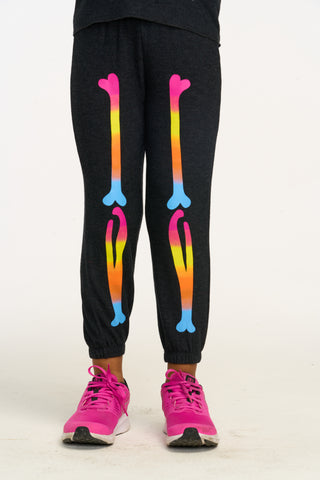 Chaser Rainbow Skeleton Legs Sweatpant, Chaser, cf-size-3, cf-size-7, cf-type-sweatpants, cf-vendor-chaser, Chaser, Chaser Happy Halloween, Chaser Kids, Chaser Sweatpants, Halloween, Rainbow 