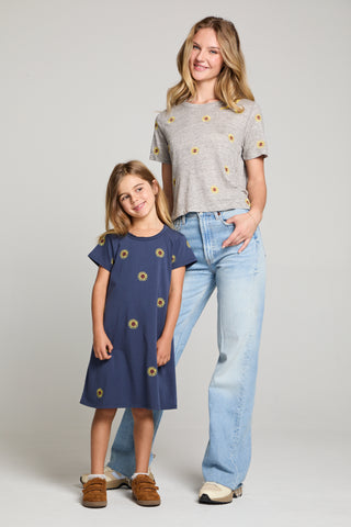 Chaser, Chaser Allover Sunflowers Girls Dress - Basically Bows & Bowties