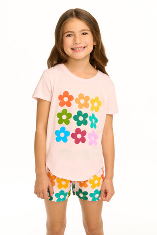 Chaser Scoop Neck Tee with Back Strap, Chaser, cf-size-4, cf-type-shirts-&-tops, cf-vendor-chaser, Chaser, Chaser Kids, Chaser Tee, Rainbow Flower, Scoop Neck Tee, Shirts & Tops - Basically B