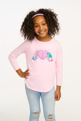 Chaser Mermaid Bestie Long Sleeve Tee, Chaser, Best Friend, Bestie, cf-size-2, cf-size-3, cf-size-4, cf-size-5, cf-size-6, cf-size-7, cf-type-top, cf-vendor-chaser, Chaser, Chaser Kids, Chase