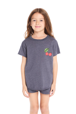 Chaser, Chaser Cherry Shirttail Tee - Basically Bows & Bowties