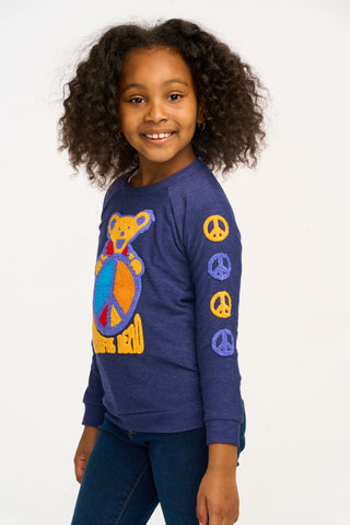 Chaser Grateful Dead Peach Bear Pullover, Chaser, cf-size-10, cf-size-12, cf-size-5, cf-size-6, cf-size-7, cf-size-8, cf-type-pullover, cf-vendor-chaser, Chaser, Chaser Band Tee, Chaser Kids,