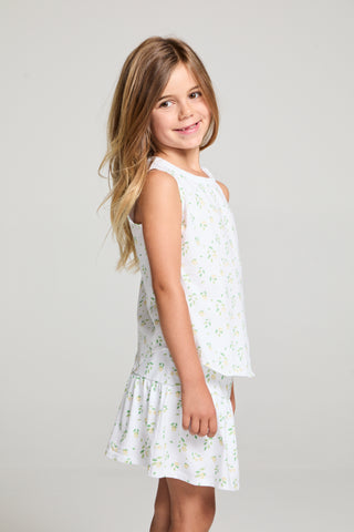 Chaser, Chaser Allover Lemons Girls Tank - Basically Bows & Bowties