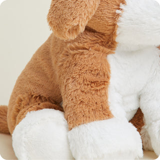 Beagle Warmies
Close-up of a brown and white plush toy on a light background