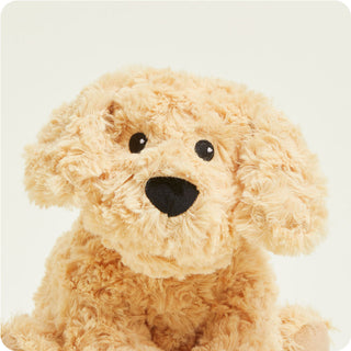Golden Dog Warmies
Plush toy dog with a light brown fur texture on a white background