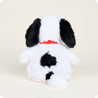 Snoopy Warmies
Plush toy dog with black spots and a red collar on a beige background
