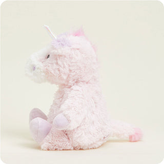 Pink Unicorn Warmies
Pink plush unicorn toy on a light beige background