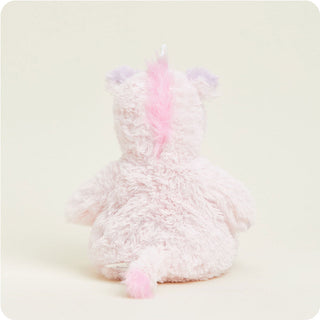 Pink Unicorn Warmies
Plush unicorn toy with a pastel rainbow horn on a light background