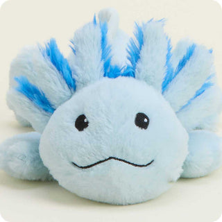 Blue Axolotl Warmies Junior
Blue axolotl plush toy on a white background