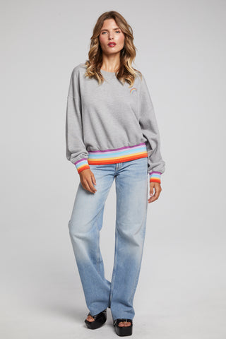 Chaser, Chaser Rainbow Women's Pullover - Basically Bows & Bowties