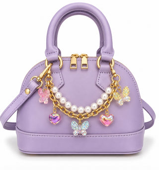 Carrying Kind Clara Handbag - Lavender: Butterfly Besties