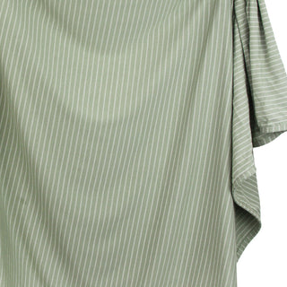 Lou Lou and Company Knit Swaddle Blanket - Carson
Close-up of a green and white striped fabric with a draped effect.