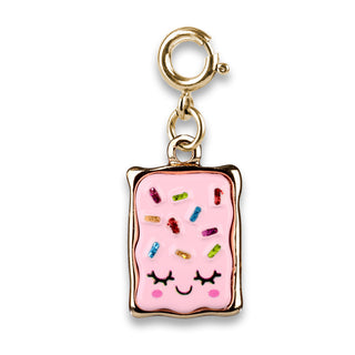 Charm It! Gold Toaster Cake Charm
Pink marshmallow charm with rainbow sprinkles on a white background
