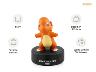 Tonies Pokémon Charmander toy character, featuring the popular fire-type Pokémon from the Pokémon series.