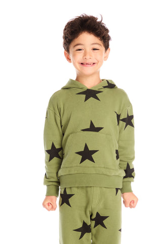 Chaser Allover Stars Green Hoodie