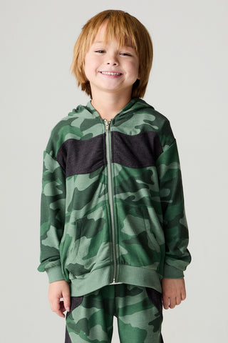 Chaser Blocked Camo Boys Hoodie