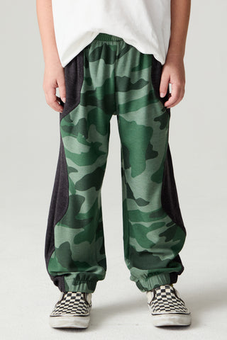 Chaser Blocked Camo Pants Boys Jogger