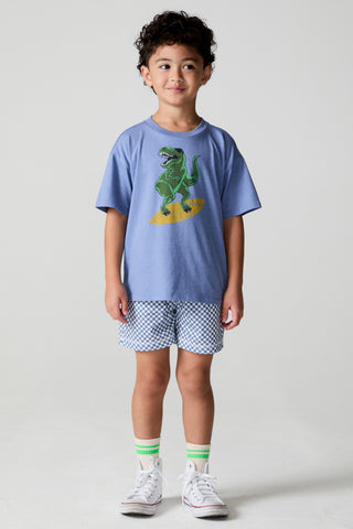 Chaser Cozy Check Beach Shorts in a relaxed fit with a plaid pattern, featuring a comfortable waistband and casual style.