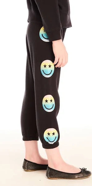 Chaser Pastel Rainbow Smiley Pants