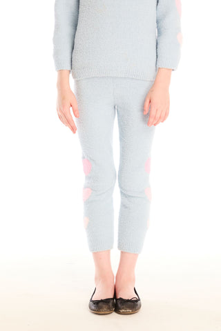 Chaser Slim Snowflake Legging
Light gray sweater and pants worn by a person on a white background