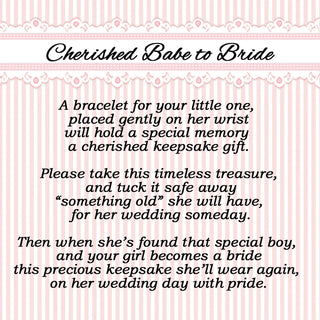 Cherished Moments Cherished Babe to Bride Sterling Silver Baby Bracelet