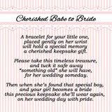Cherished Moments Cherished Babe to Bride Sterling Silver Baby Bracelet