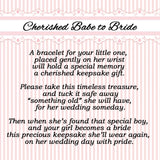 Cherished Moments Cherished Babe to Bride Sterling Silver Cross Baby Bracelet