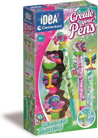 Clementoni Idea Create Your­ Pens Wonderful Butterflies 
Clementoni iDea Create your Pens packaging with butterfly design on a white background