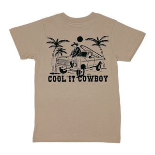 Tiny Whales Cool It Cowboy S/S Tee - Sand