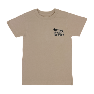 Tiny Whales Cool It Cowboy S/S Tee - Sand