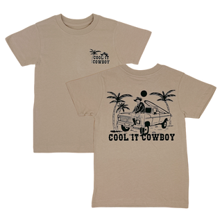 Tiny Whales Cool It Cowboy S/S Tee - Sand