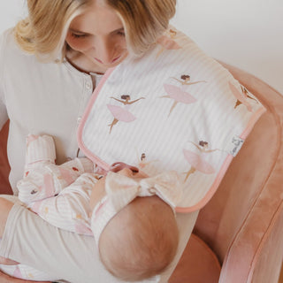 Copper Pearl Katerina burp cloth set featuring soft, absorbent cloths with a stylish pattern, perfect for soothing and cleaning.