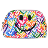 Iscream Corey Paige Hearts Oval Cosmetic Bag