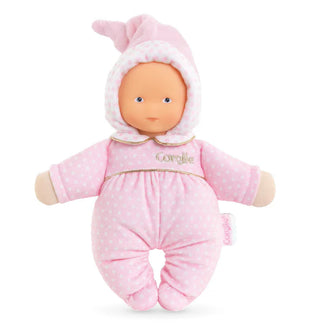 Corolle Babidoux Plush Doll -  Starry Dreams
Baby doll in pink outfit with 'Lorelli' branding on a white background