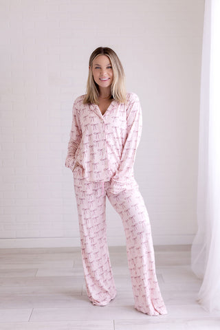 In My Jammers, In My Jammers Bows Women’s L/S 2pc PJ Set - Basically Bows & Bowties