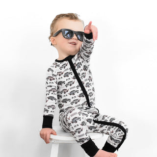 Dream Big Little Co, Dream Big Little Co Pit Crew Dream Romper - Basically Bows & Bowties