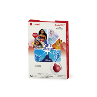Disney Quiz Kingdom Tonieplay Controller + Game Set
Tonie Quiz Kingdom Disney set packaging on a white background
