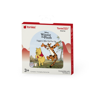 Tonieplay Disney Winnie the Pooh: Tigger's Mix-Up Fix-Up Game Tonies Winnie the Pooh and Tigger toy packaging on a white background