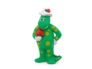 Tonies Character - The Wiggles: Dorothy The Dinosaur
Green polka-dotted character holding a red flower on a white background